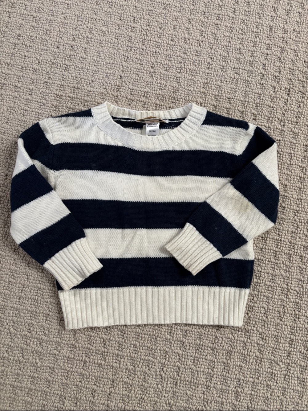 The Beaufort Bonnet Company Nautical Navy and White Striped Sweater